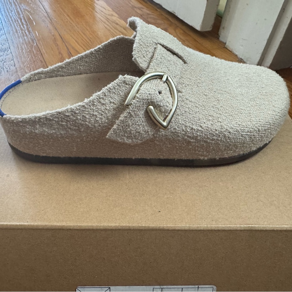 Rothy's Honeybun Boucle Buckle Clog